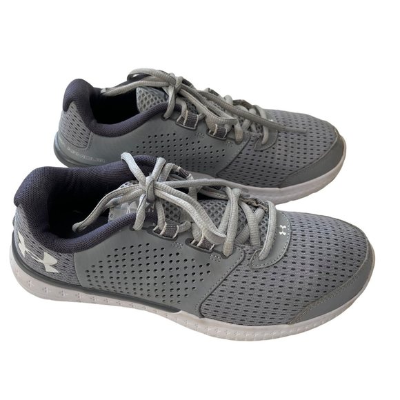 UNDER ARMOUR Women's Size 9 Micro G Fuel RN 1285487-942 Running Shoes Gray - Picture 1 of 11